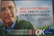 1. Wahlplakat Othmar KARAS - März 2014   Bild: WEBSCHOOL