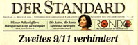 DER STANDARD - Titelseite, Schlagzeile am 11. August 2006