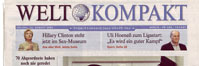 WELT KOMPAKT - Titelseite, Schlagzeile am 11. August 2006