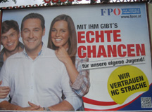 FPÖ-Plakat: Echte Chancen   Bild: WEBSCHOOL