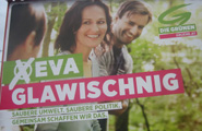 GRÜNE "Eva Glawischnig"; Aufnahmeort: Wien 12., Altmannsdorfer Straße; Datum: 15. September 2013; Bild: WEBSCHOOL