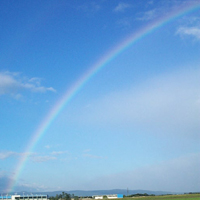 Regenbogen, aufgenommen am 9. September 2007 um 7:45 Uhr. Bild: WEBSCHOOL