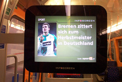 Screen in der U3, 12/2006