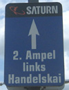 Saturn - 2. Ampel links  Handelskai  Bild: WEBSCHOOL
