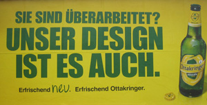 Ottakringer Plakat; Relaunch April 2012. Bild: WEBSCHOOL
