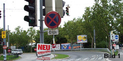 Kreuzung Johnstrasse - Oeverseestrasse in Wien