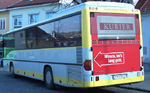 Postbus, Heck ganz, KURIER-Werbung, Eisenstadt - Domplatz