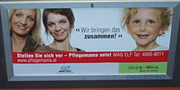 Innenwerbung, Plakatflche Nr. 6, U3